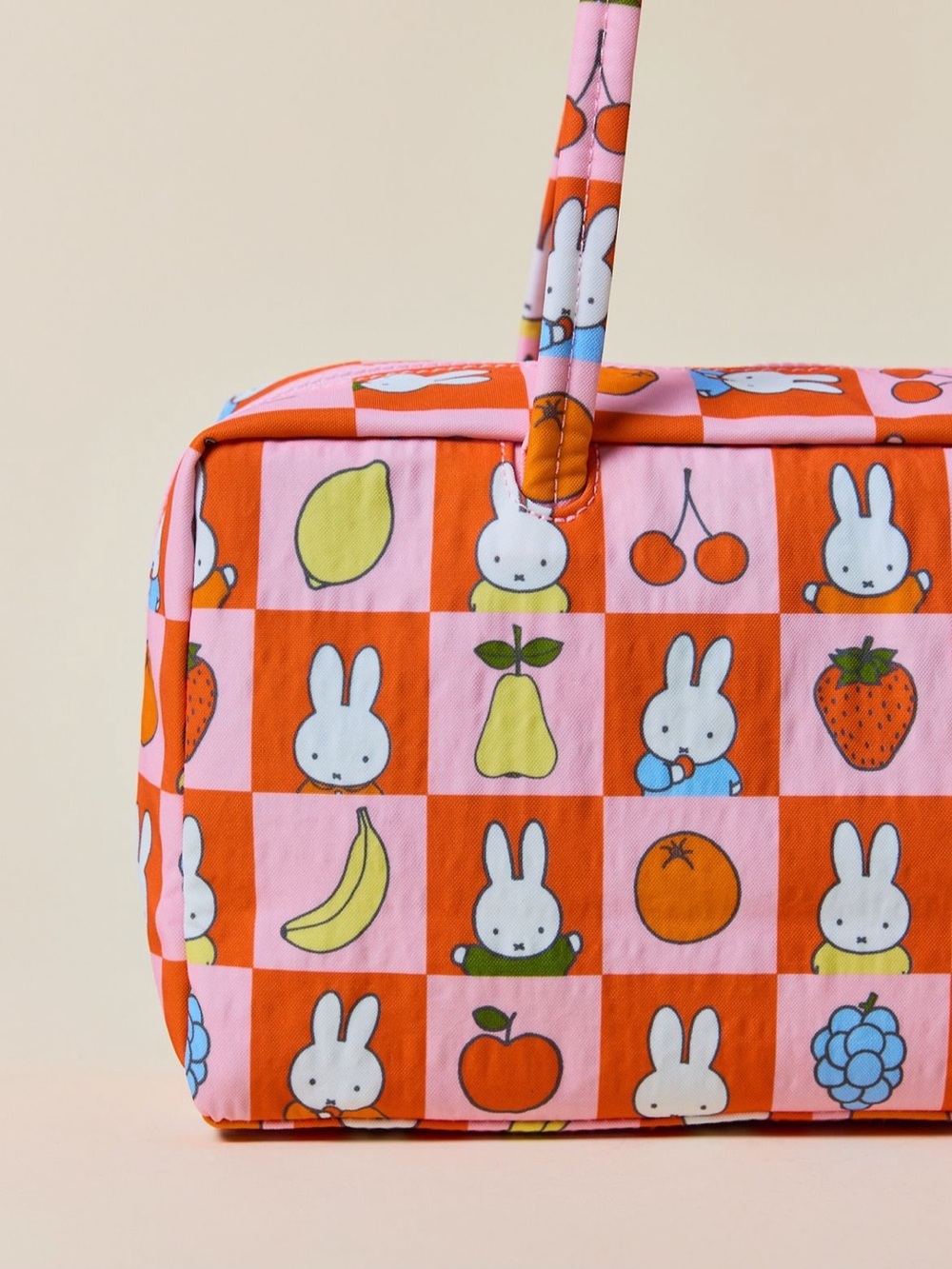 BAGGU X MIFFY X UO Orange and Pink Bowler Bag NEW NWT - Picture 5 of 6
